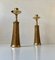 Large Danish Brass Candlesticks by Jens Harald Quistgaard for Ihq, 1960s, Set of 2 6
