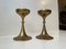 Mid-Century Scandinavian Brass Candlesticks, 1960s, Set of 2 5