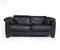 Black Leather Sofas from de Sede, 1980s, Set of 2 1