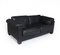 Black Leather Sofas from de Sede, 1980s, Set of 2, Image 2