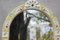 Specchio da parete vintage in porcellana con fiori dipinti a mano, anni '70, Immagine 5