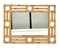 Specchio da parete rettangolare in bambù e vimini, Italia, anni '70, Immagine 4