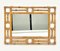 Specchio da parete rettangolare in bambù e vimini, Italia, anni '70, Immagine 2