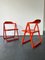 Orange Folding Chairs, 1970s, Set of 2, Image 1