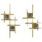 Cubic Wall Sconces attributed to Sciolari, Italy, 1970s, Set of 2, Image 1