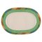 Plat Ovale en Porcelaine de Pampelune avec Décoration Colorée de Gallo Design, Allemagne 1
