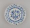 Blue Onion Plates in Hand-Painted Porcelain from Meissen, 1900s, Set of 4 2