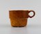 Coq Coffee Cups in Glazed Stoneware by Stig Lindberg for Gustavsberg, 1960s, Set of 8 3