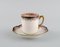 Mocha Cups with Saucers in Hand-Painted Porcelain from Limoges, France, 1930s, Set of 20 2