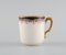 Mokka-Tassen mit Untertassen aus handbemaltem Porzellan von Limoges, Frankreich, 1930er, 20er Set 3