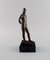 Figure of Hooded Man in Bronze on Marble Base, 1930-1940, Image 5