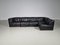 DS-11 Patchwork Sectional Black Leather Sofa from de Sede, 1970s 1