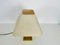 Mid-Century Brass Table Lamp with Fabric Shade, 1960s, Image 9