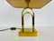 Mid-Century Brass Table Lamp with Fabric Shade, 1960s, Image 5