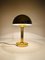Lámpara de mesa de latón pulido, años 60, Imagen 10