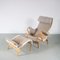 Pernilla Chair and Ottoman by Bruno Mathsson for Dux, Sweden, 1960s, Set of 2 2