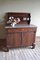 Antique Empire Mahogany Folding Buffet with Marble Top 4