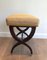 Vintage Neoclassical Mahogany Stool, 1950s 5