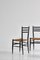 Black Dining Chairs with Woven Seagrass Seats attributed to Gessef, Italy, 1960s, Set of 4, Image 11
