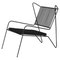 Black Capri Easy Lounge Chair with Seat Cushion by Cools Collection, Image 1