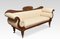 Regency Inlaid Mahogany Brass Scroll End Settee 2