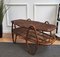 Italian Bohemian Oval Bamboo & Rattan Coffee Table, 1960s 3