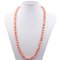 18 Karat Yellow Gold Necklace with Pink Coral, 1960s, Image 1