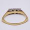 2-Tone 14 Karat Gold Trilogy Ring with Diamonds, 1970s 4