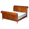 Brown Leather Emperor Size Bed from Ralph Lauren and Bonaparte 1
