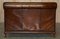 Brown Leather Emperor Size Bed from Ralph Lauren and Bonaparte 14