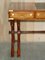 Anglo Indian Military Campaign Trestle Desk & Armchair in Hardwood & Brass, Set of 2 4