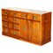 Vintage Burr Yew Military Campaign Sideboard 1