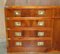 Vintage Burr Yew Military Campaign Sideboard 3