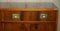 Vintage Burr Yew Military Campaign Sideboard 10