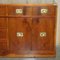 Vintage Burr Yew Military Campaign Sideboard 8