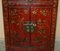 Vintage Chinese Hand Painted Lacquered Cabinet, 1920s 4
