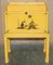 Japanned Yellow Oriental Side Chest on Stand Hand Painted & Lacquered, 1920s 16