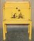 Japanned Yellow Oriental Side Chest on Stand Hand Painted & Lacquered, 1920s, Image 16