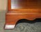 Vintage Burr Yew Wood Bedside Table with Drawers with Butlers Serving Tray, Image 8