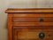 Vintage Burr Yew Wood Bedside Table with Drawers with Butlers Serving Tray 6