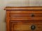 Vintage Burr Yew Wood Bedside Table with Drawers with Butlers Serving Tray, Image 6