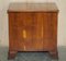 Vintage Burr Yew Wood Bedside Table with Drawers with Butlers Serving Tray 17