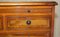 Vintage Burr Yew Wood Bedside Table with Drawers with Butlers Serving Tray 11