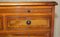 Vintage Burr Yew Wood Bedside Table with Drawers with Butlers Serving Tray, Image 11