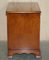 Vintage Burr Yew Wood Bedside Table with Drawers with Butlers Serving Tray 16