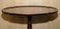 Vintage Oval Hardwood Side Table with Carved Legs and Pie Crust Edge 4