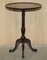 Vintage Oval Hardwood Side Table with Carved Legs and Pie Crust Edge 3