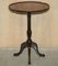 Vintage Oval Hardwood Side Table with Carved Legs and Pie Crust Edge 11