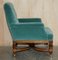 Victorian Library Armchair in Mulberry Velvet Upholstery, Image 12