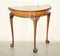 Burr Walnut Demi Lune Table Claw & Ball Legs from H Shaw London, 1900s, Image 2